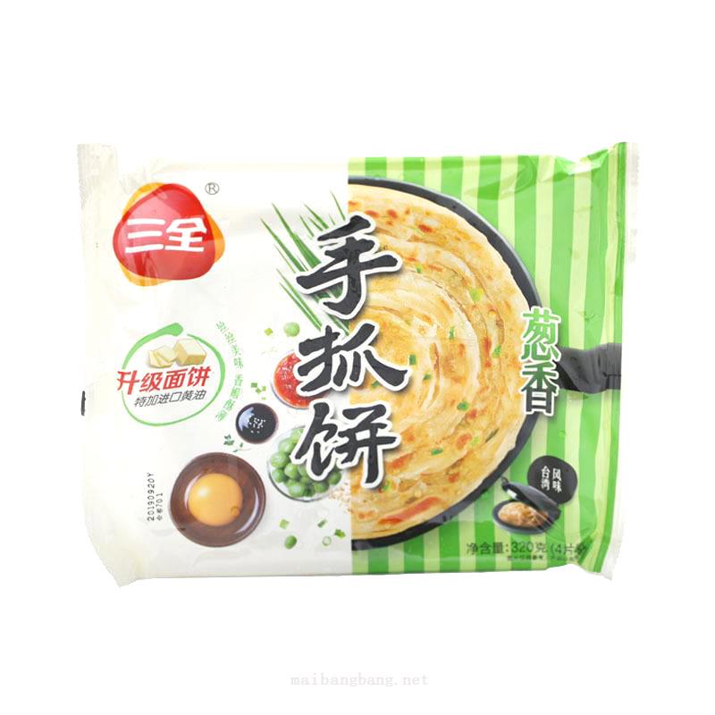 三全葱香手抓饼10片装900g